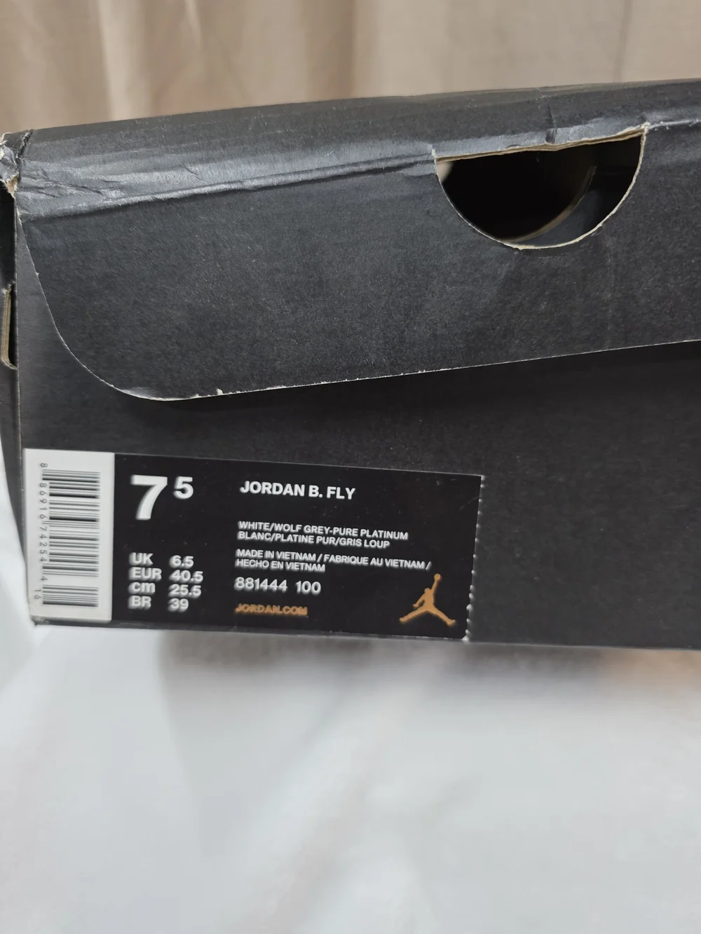 Nike Jordan B. Fly White Basketball Shoes